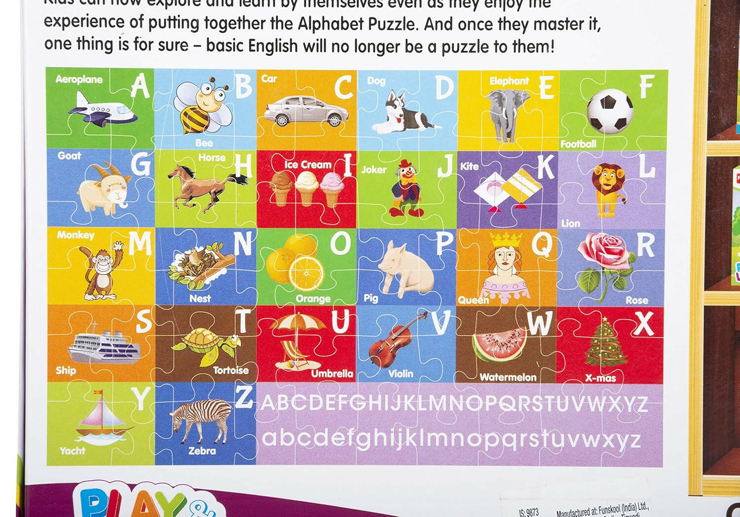 FUNSKOOL (INDIA) LTD Alphabets Puzzle  Go Science Goods.