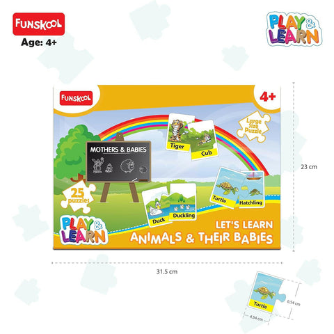 FUNSKOOL (INDIA) LTD Animals & Their Babies Puzzle  Go Science Goods.