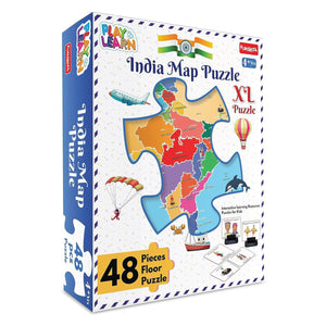 FUNSKOOL (INDIA) LTD India Map 48 Pcs Puzzle -Xl  Go Science Goods.