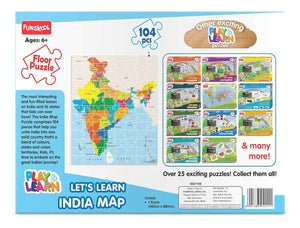 FUNSKOOL (INDIA) LTD India Map Puzzle  Go Science Goods.