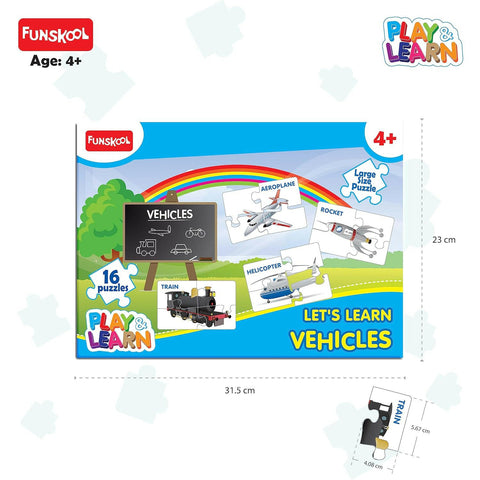FUNSKOOL (INDIA) LTD Transport Puzzle (Learn Vehicles)  Go Science Goods.