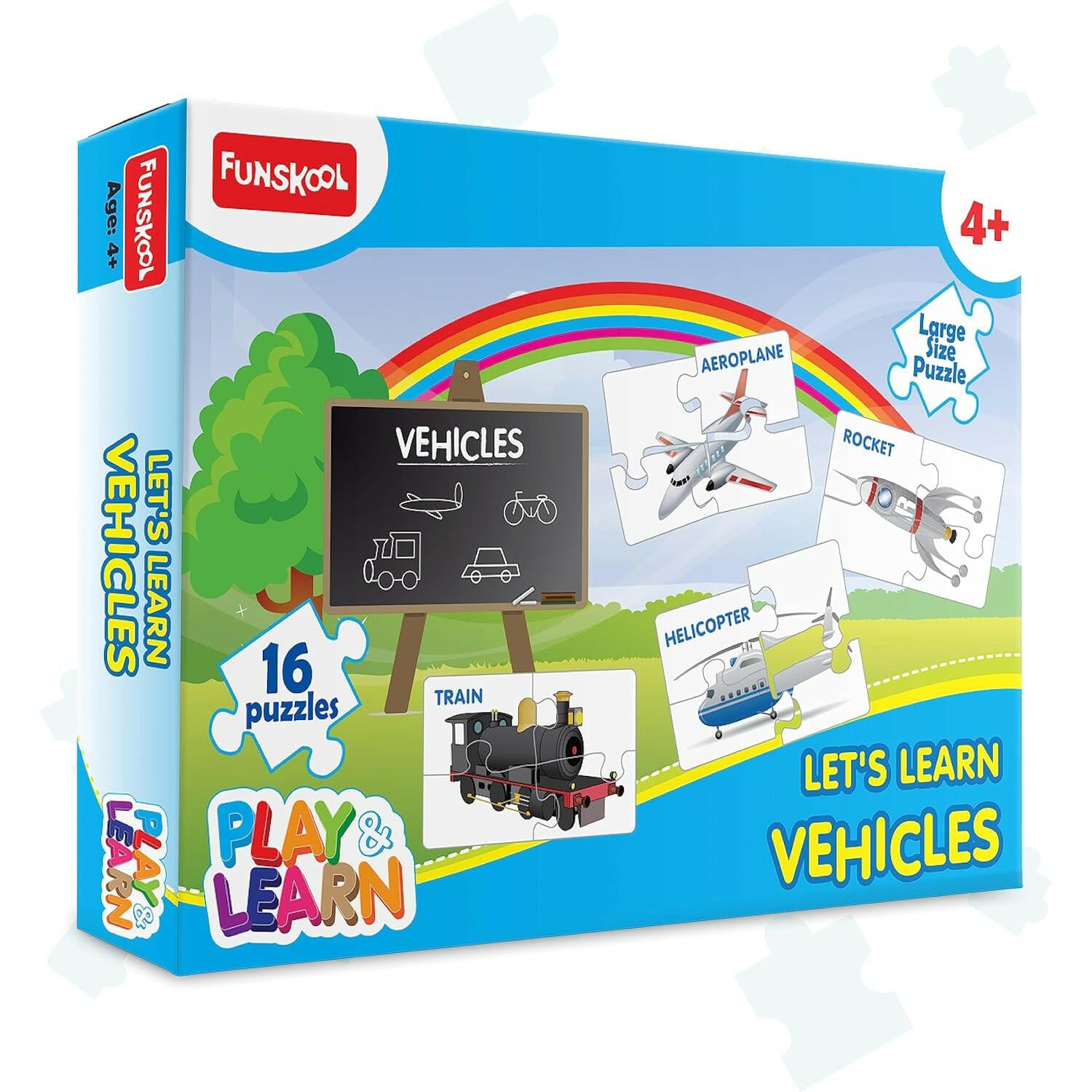 FUNSKOOL (INDIA) LTD Transport Puzzle (Learn Vehicles)  Go Science Goods.