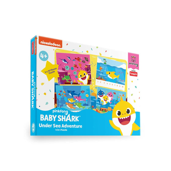FUNSKOOL (INDIA) LTD Baby Shark 4 In 1 Puzzle  Go Science Goods.