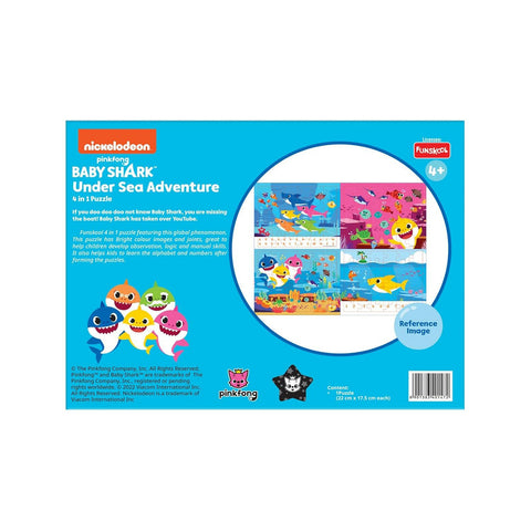 FUNSKOOL (INDIA) LTD Baby Shark 4 In 1 Puzzle  Go Science Goods.