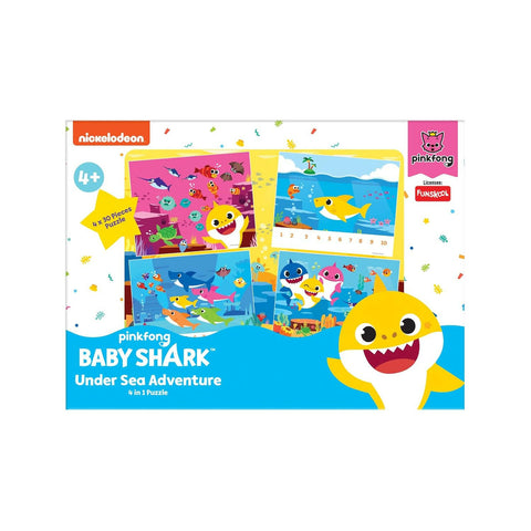 FUNSKOOL (INDIA) LTD Baby Shark 4 In 1 Puzzle  Go Science Goods.