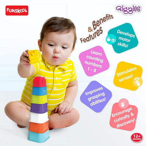 FUNSKOOL (INDIA) LTD Build N Tilt Number Cubes  Go Science Goods.