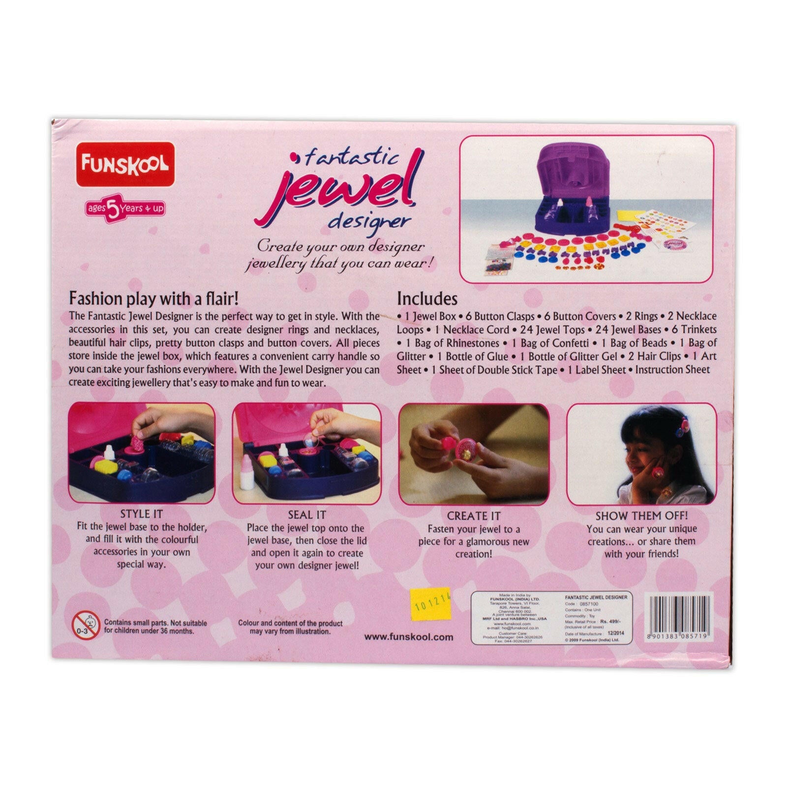 FUNSKOOL (INDIA) LTD Fantastic Jewel Designer  Go Science Goods.