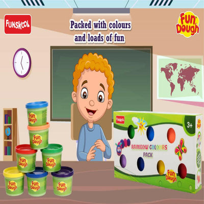 FUNSKOOL (INDIA) LTD Fun Dough Rainbow Colours  Go Science Goods.
