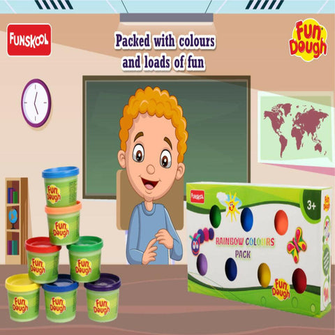 FUNSKOOL (INDIA) LTD Fun Dough Rainbow Colours  Go Science Goods.