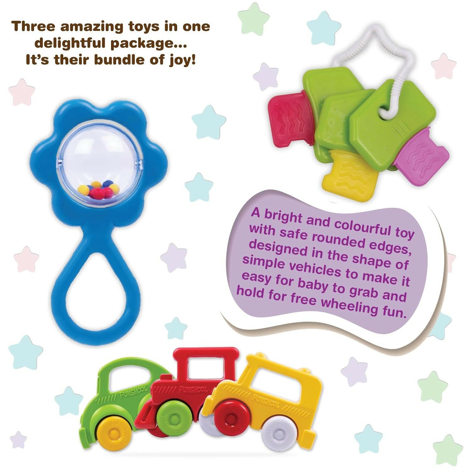 FUNSKOOL (INDIA) LTD New Born Gift Set Mini (Combo-1)  Go Science Goods.