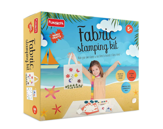 FUNSKOOL (INDIA) LTD Fabric Stamping Kit  Go Science Fabric Art Stamp Techniques, Fabric Art Decoration.