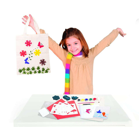 FUNSKOOL (INDIA) LTD Fabric Stamping Kit  Go Science Fabric Art Stamp Techniques, Fabric Art Decoration.