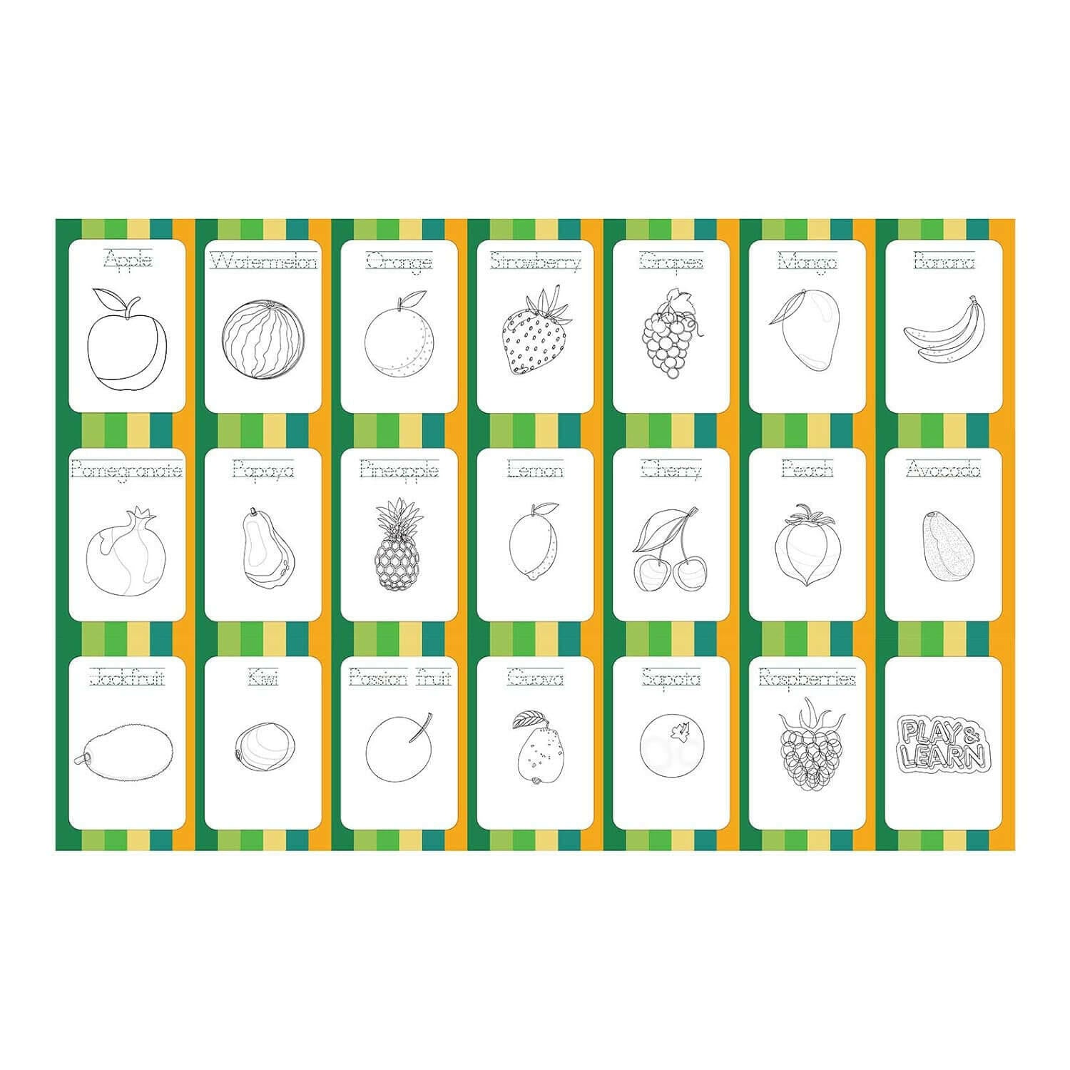 FUNSKOOL (INDIA) LTD Flash Cards Fruits (Let’s Learn & Sketch Fruits)  Go Science Goods.
