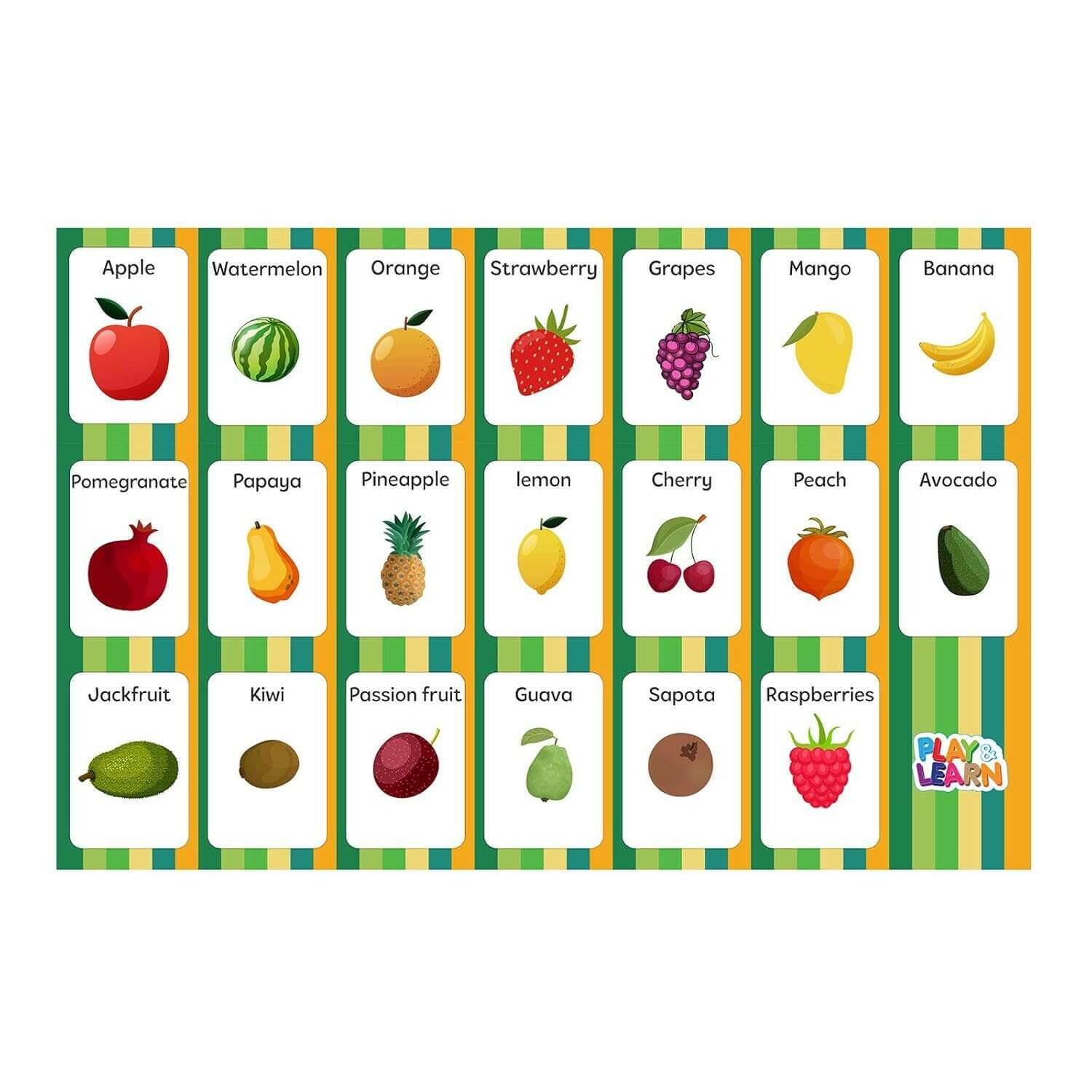 FUNSKOOL (INDIA) LTD Flash Cards Fruits (Let’s Learn & Sketch Fruits)  Go Science Goods.