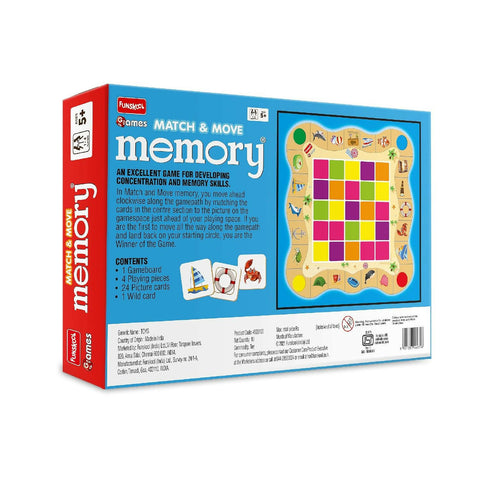FUNSKOOL (INDIA) LTD Memory Match & Move  Go Science Visual Recall Skills | Age 5 + | 1-4 Players.