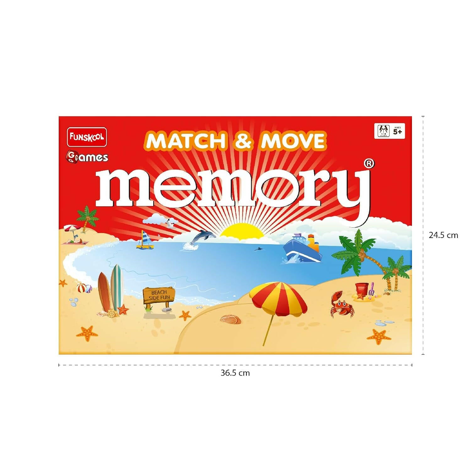 FUNSKOOL (INDIA) LTD Memory Match & Move  Go Science Visual Recall Skills | Age 5 + | 1-4 Players.