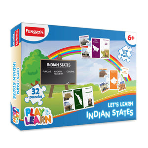 FUNSKOOL (INDIA) LTD Let's Learn Indian States Puzzle  Go Science Goods.