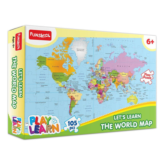 FUNSKOOL (INDIA) LTD World Map Puzzle  Go Science Goods.