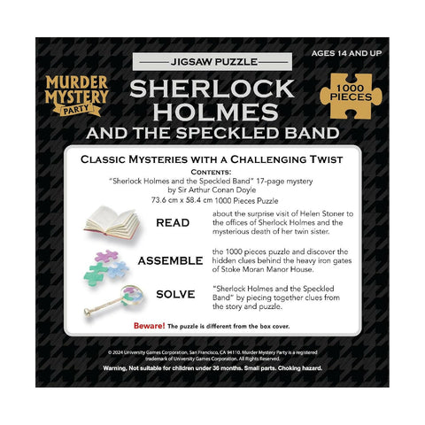 FUNSKOOL (INDIA) LTD SHERLOCK HOLMES AND THE SPECKLED BAND - 1000 PCS PUZZLE  Go Science Goods.