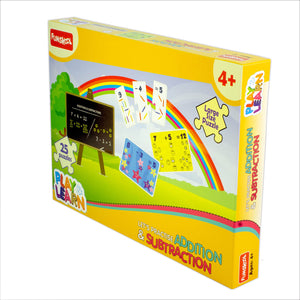 Funskool Play and Learn Lets-Practice-Additions-Subtractions-Puzzle Image 1