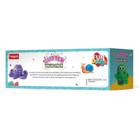 FUNSKOOL (INDIA) LTD Fundough - Glitter Value Pack  Go Science Goods.