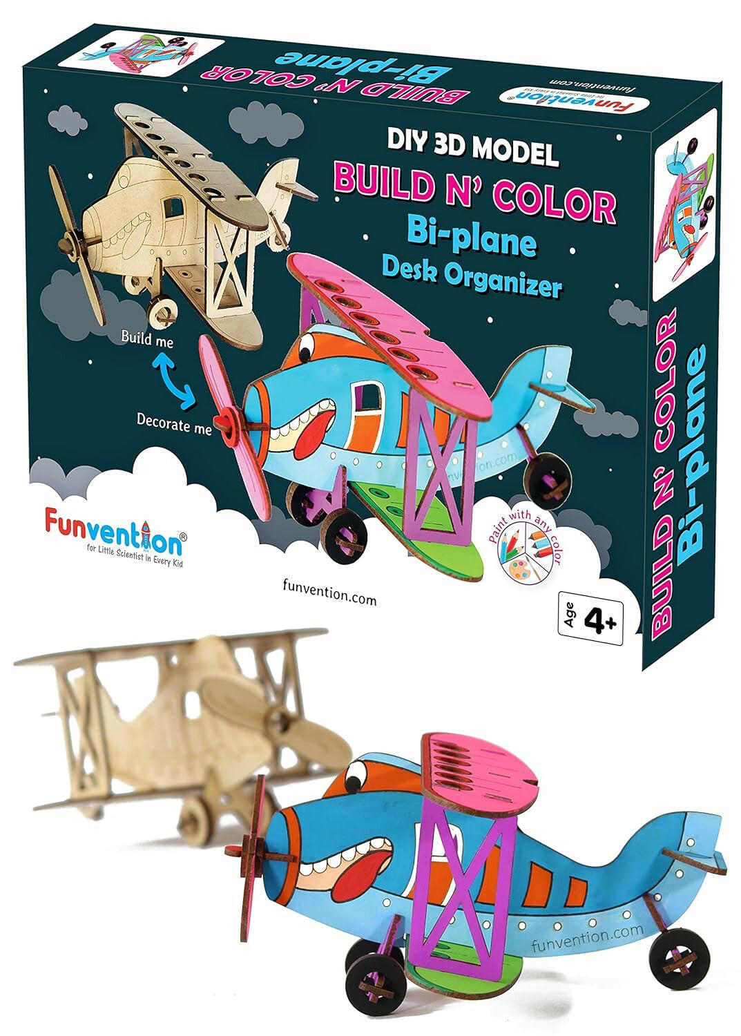 Funvention 3D Coloring Model - Bi-Plane Funvention  Go Science Goods.