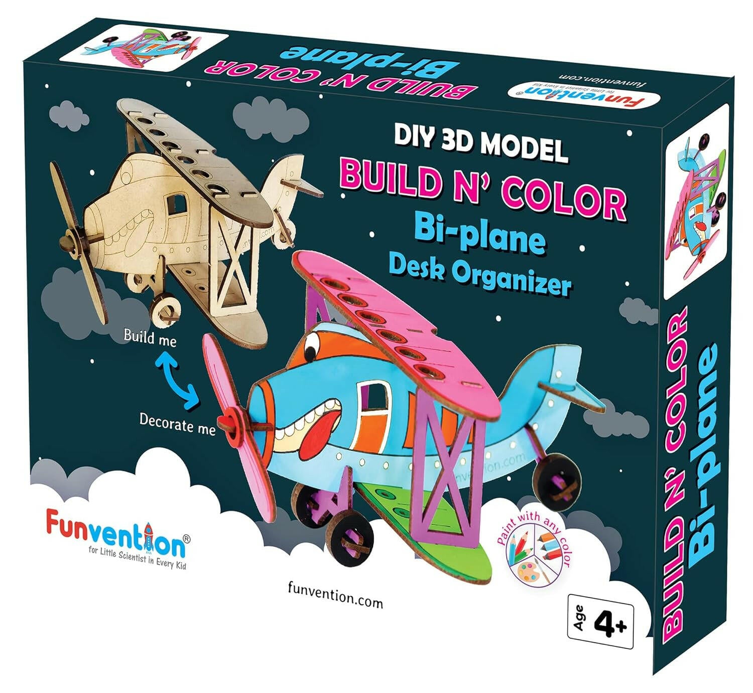 Funvention 3D Coloring Model - Bi-Plane Funvention  Go Science Goods.