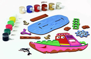 Funvention 3D Coloring Model - Ship Funvention  Go Science Goods.