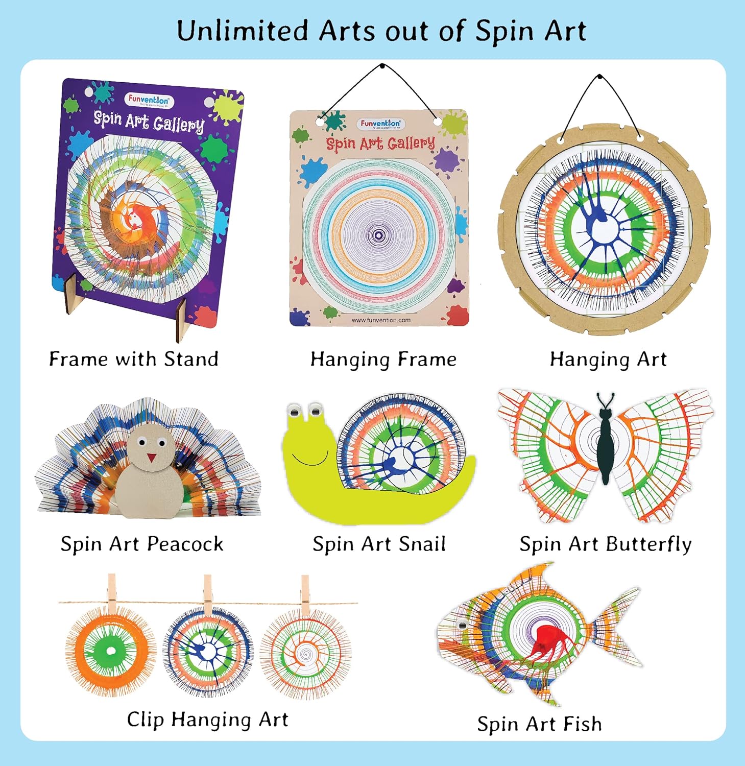 Funvention DIY Spin Art Machine & Drawbot Go Science Image 5