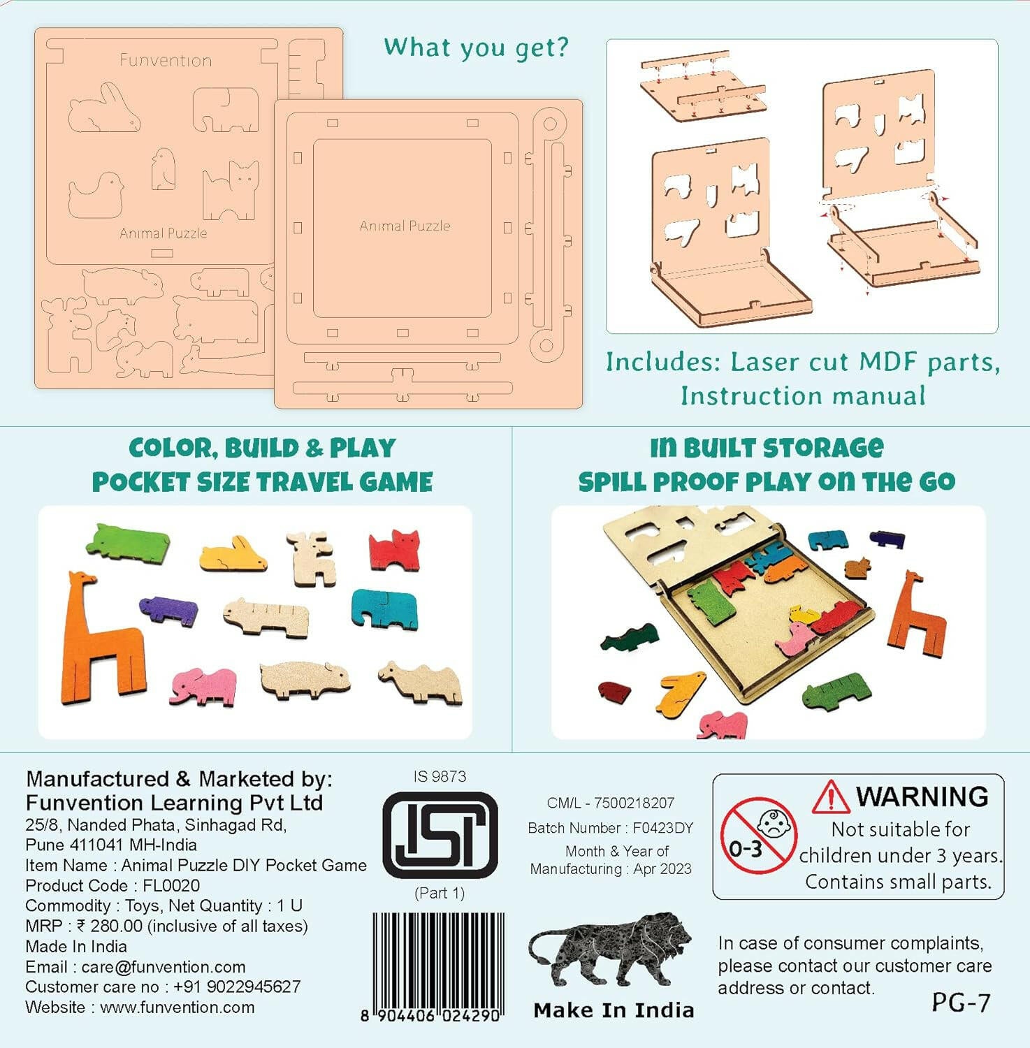 Funvention Pocket Game - DigiPuzzle Funvention  Go Science Goods.
