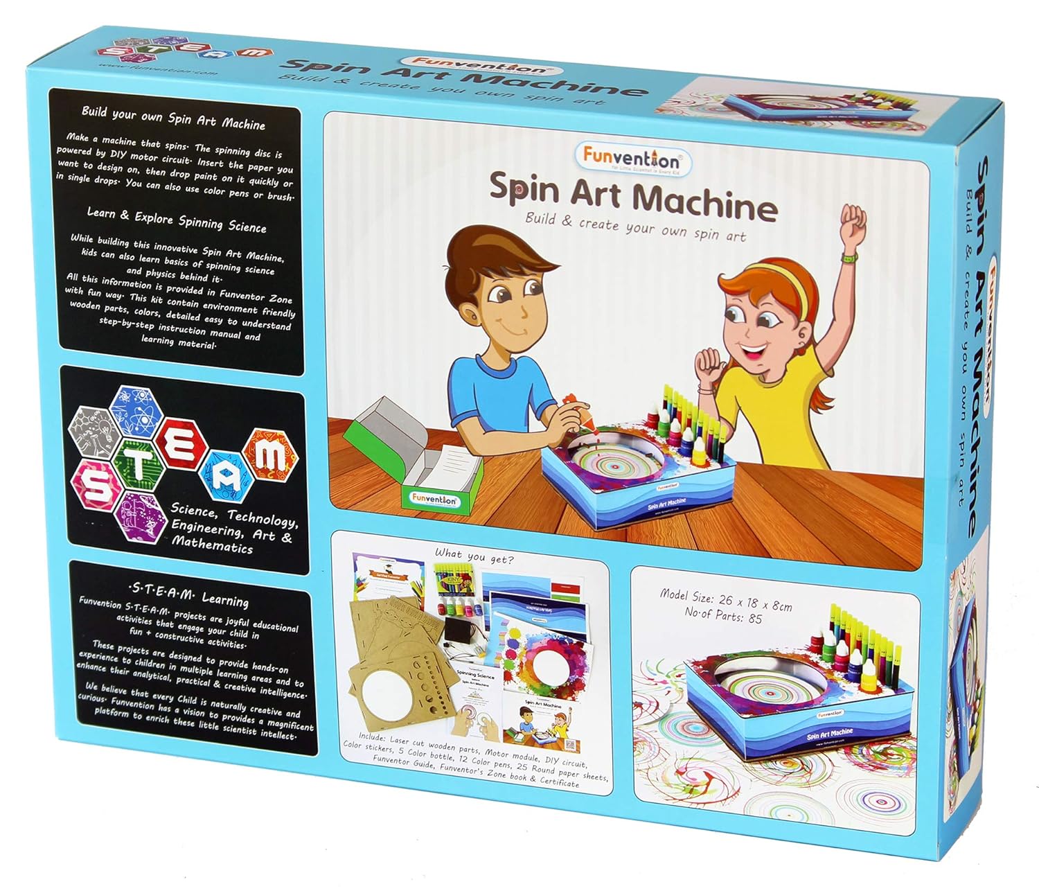 Funvention Spin Art Machine Go Science Image 7