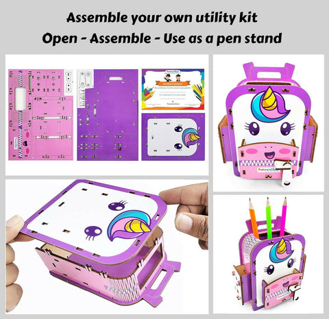 Funvention Unicorn School Bag Pen Stand  Go Science .