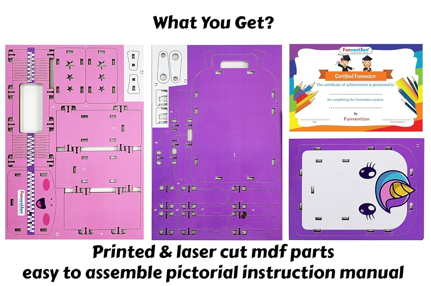 Funvention Unicorn DIY Pen Stand 3d Puzzle Model Desk Organizer for 4+ years Kids Go Science Image 4