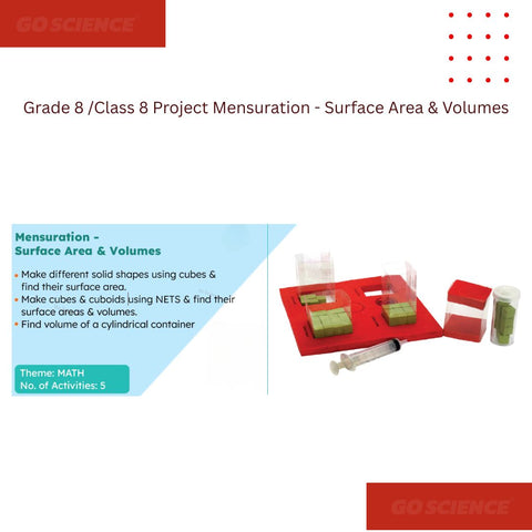 Project educational kit for Grade 8/Middle School Math on surface area and volumes. Grade_8_Math_School_project_Mensuration_Surface_Area___Volumes_project_image_2_goscience