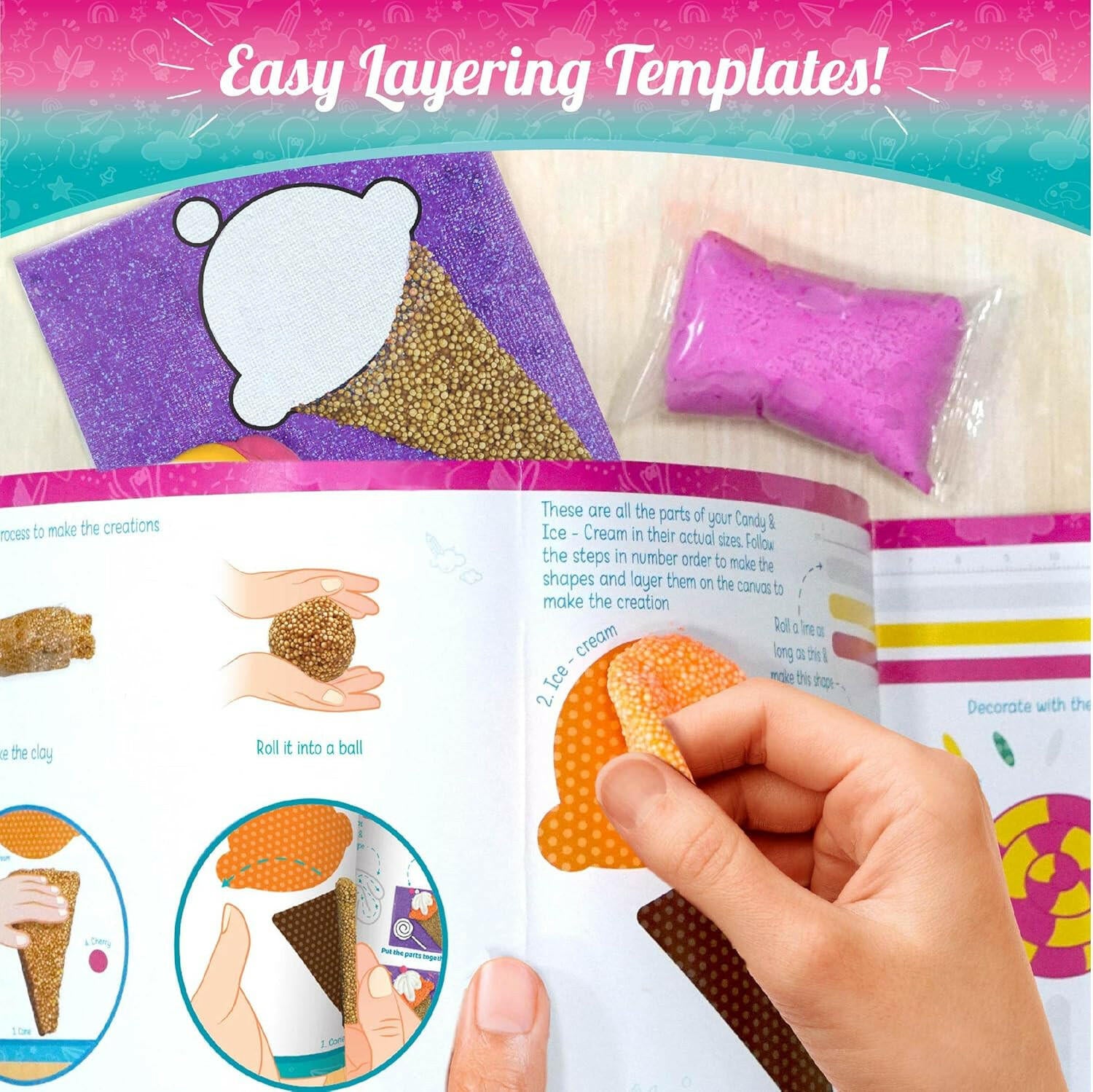 Imagimake Clay Murals - Candyland - Modelling Clay & Glass Paint  Go Science Goods.