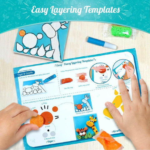 Imagimake Clay Murals - Jungle - Modelling Clay & Glass Paint  Go Science Goods.