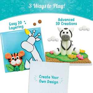 Imagimake Clay Murals Jungle Modelling Clay & Glass Paint Image 5