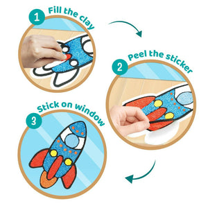 Imagimake Clay Sticker Rocket  Go Science 3 Yrs +.