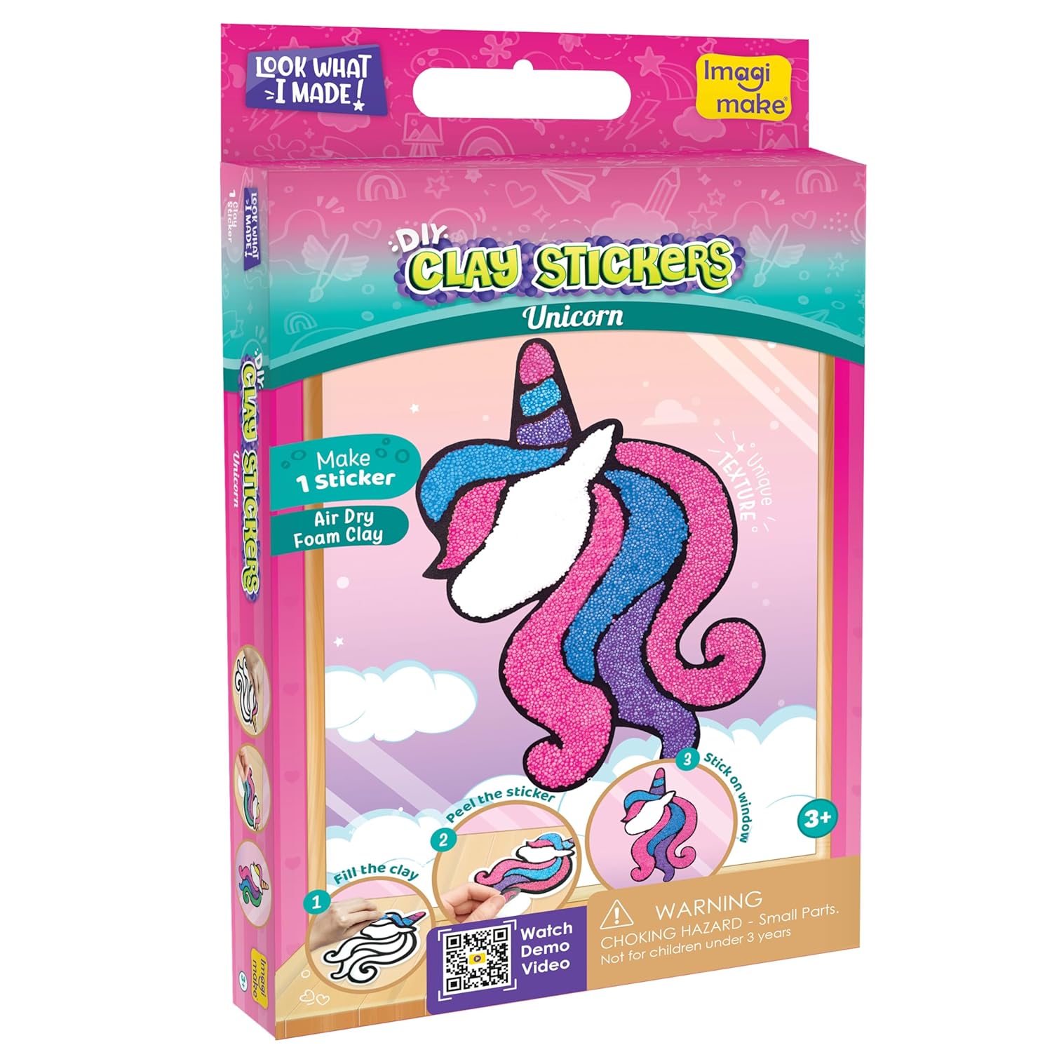 Imagimake Clay Stickers Unicorn Image 1 Go Science