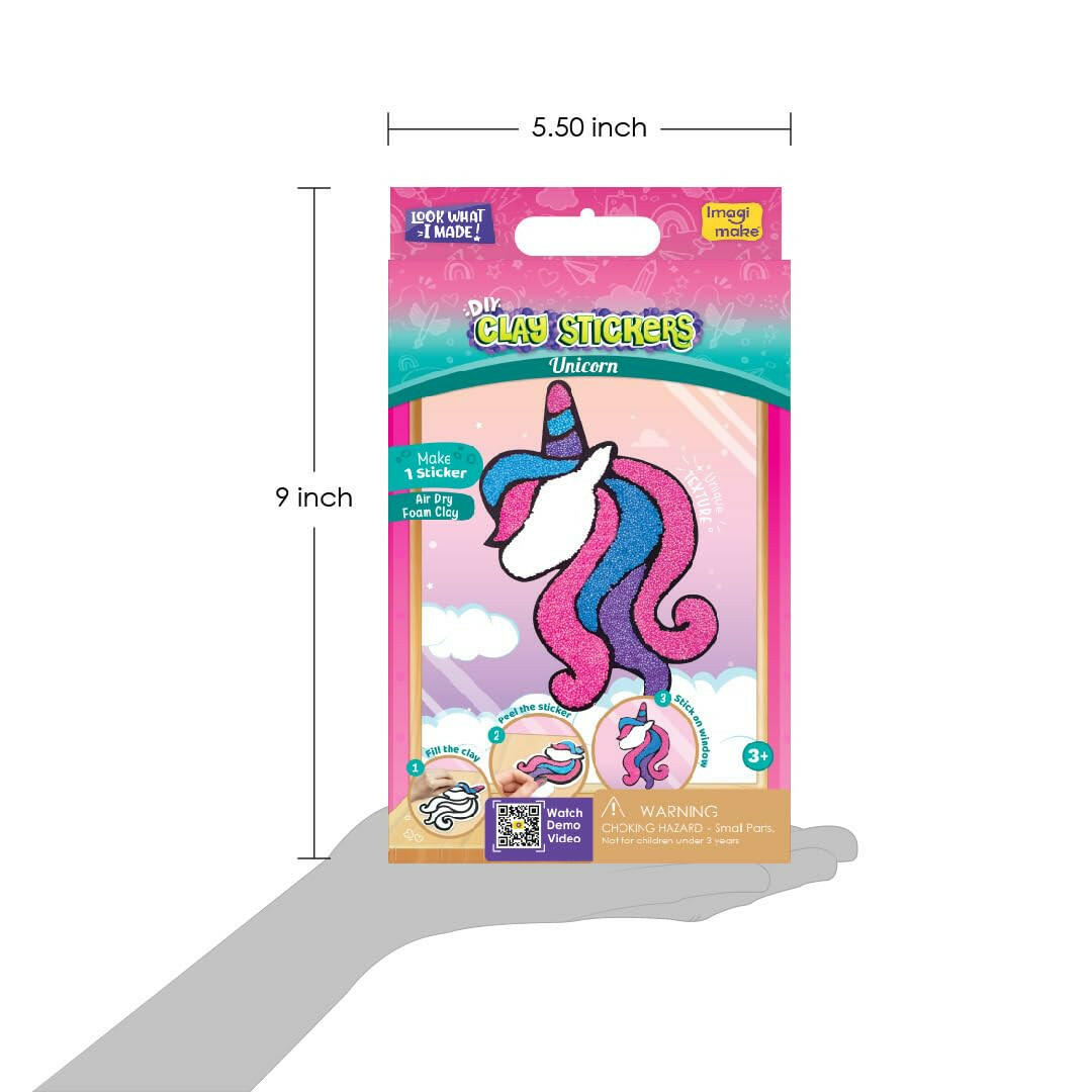 Imagimake Clay Sticker Micro Unicorn  Go Science 3 Yrs +.