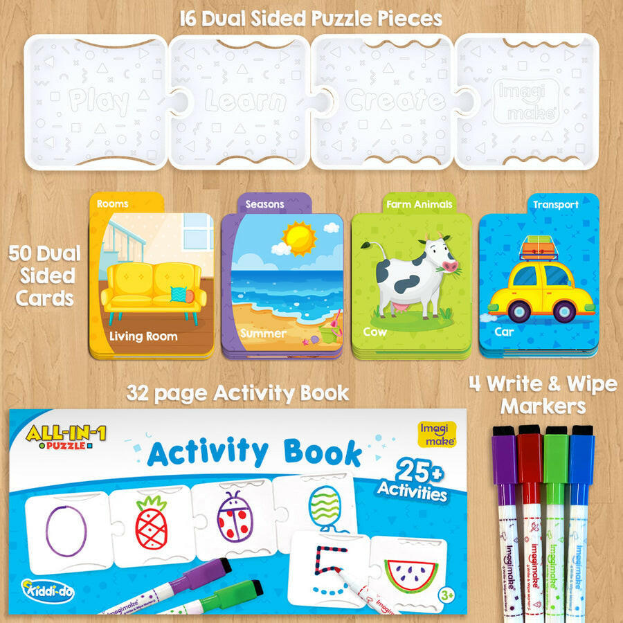 Imagimake Kiddi Do All in 1 Puzzle  Go Science DIY | ACTIVITY KIT | AGE 3+.