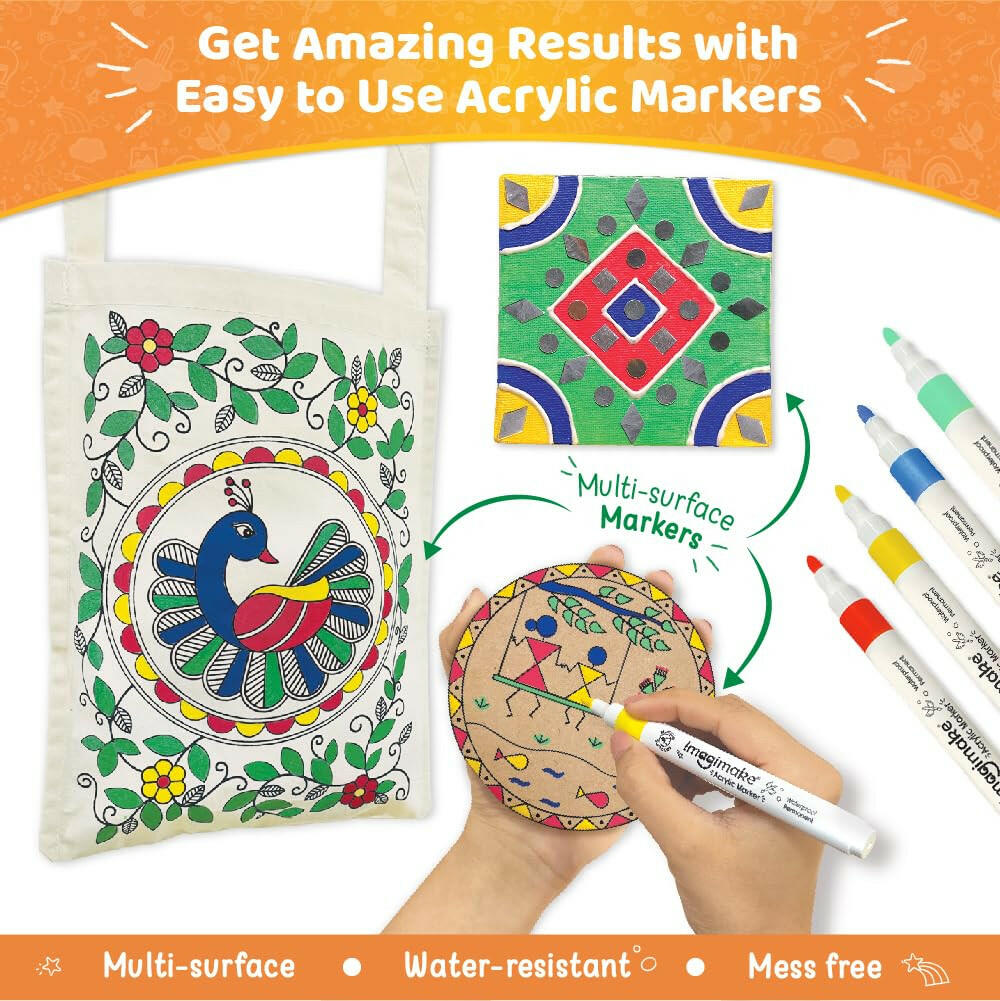 Imagimake Indian Art Forms Kit  Go Science 8 Yrs +.