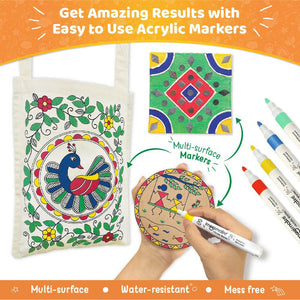 Imagimake Indian Art Forms Kit  Go Science 8 Yrs +.
