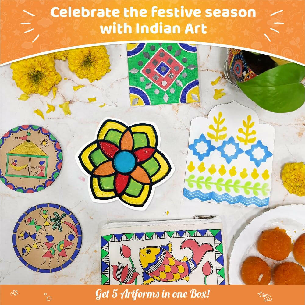 Imagimake Indian Art Forms Kit  Go Science 8 Yrs +.