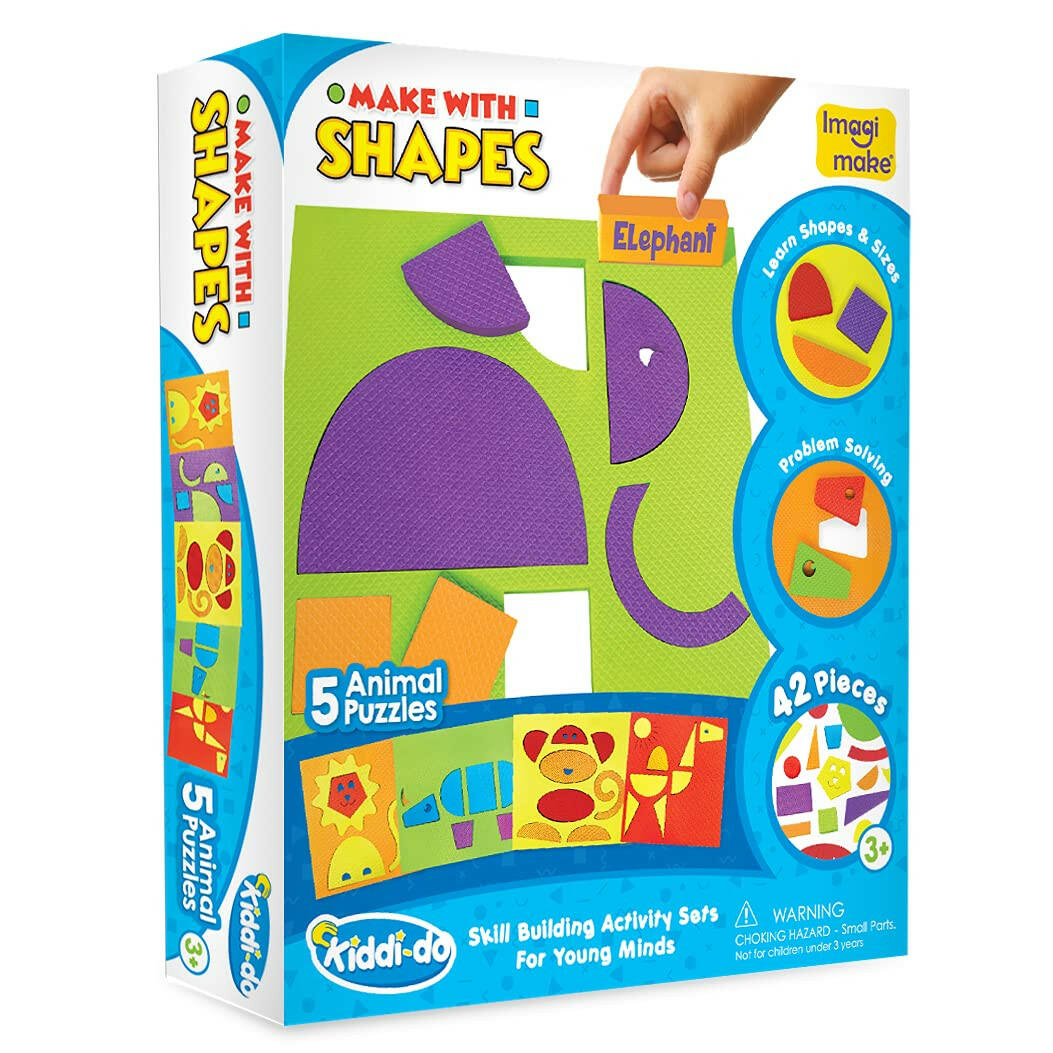 Imagimake Make with Shapes Animals  Go Science Goods.