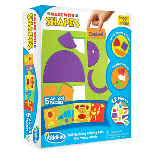 Imagimake Make with Shapes Animals  Go Science Goods.