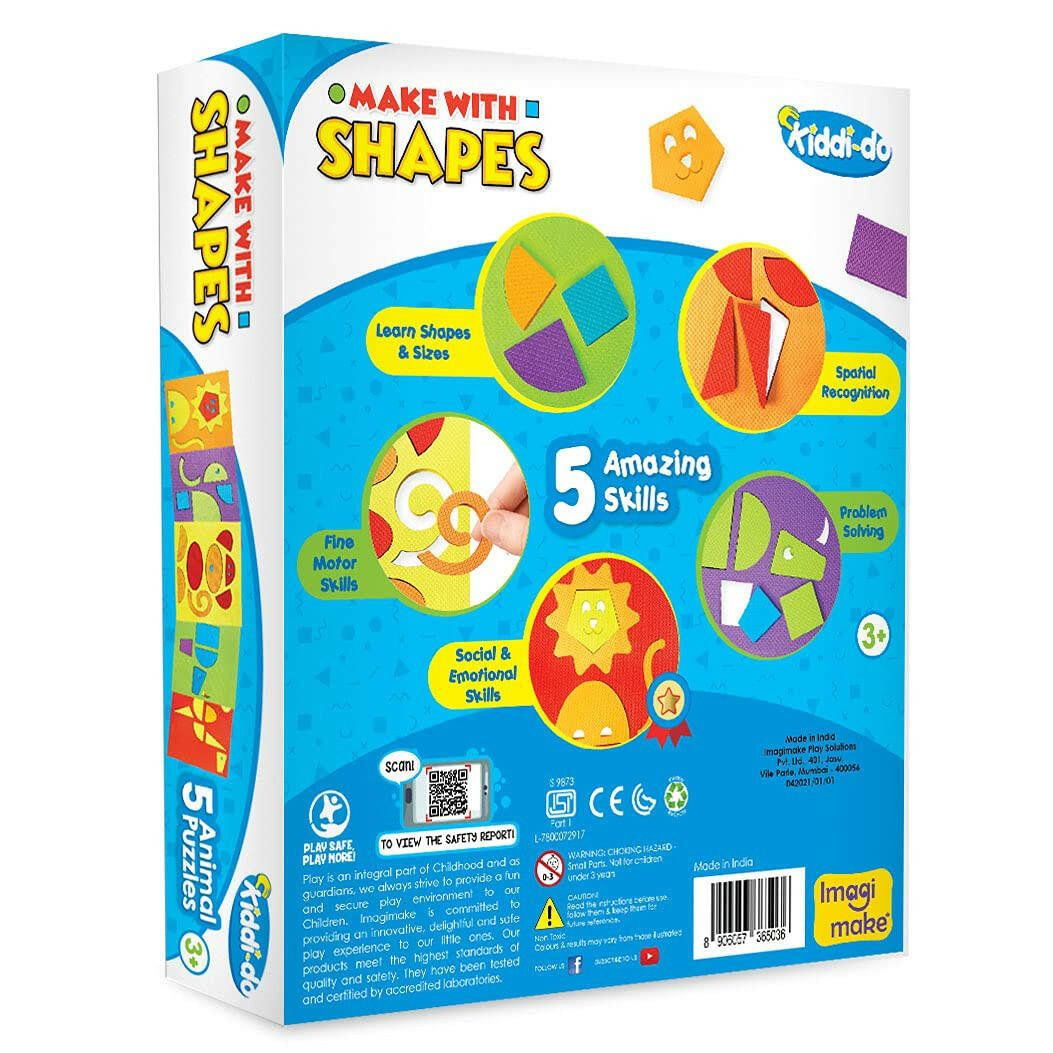Imagimake Make with Shapes Animals  Go Science Goods.