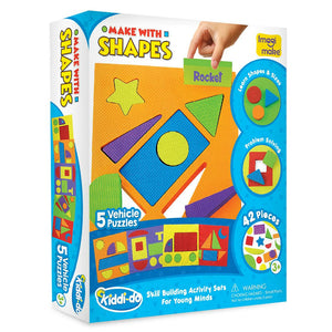 Imagimake Make with Shapes Vehicles Theme  Go Science Goods.