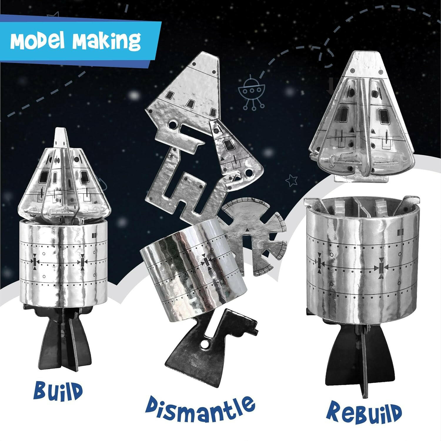 Imagimake Man's Journey To Moon Apollo - 11 - Mapology  Go Science Goods.