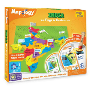Imagimake India With Flags and Flash Card Mapology  Go Science Goods.